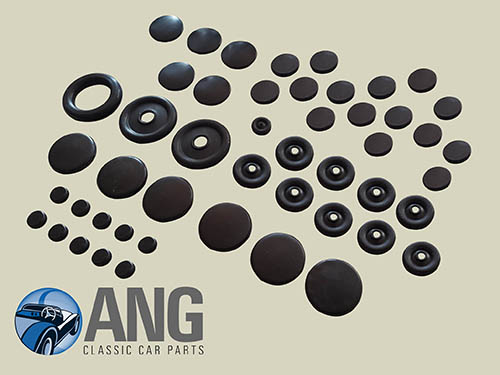 BODY SHELL RUBBER GROMMETS, PLUGS KIT ; STAG MkI & II