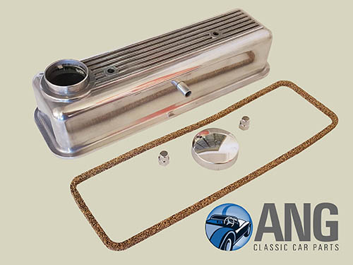 ALLOY ROCKER COVER, CAP & GASKET ; MIDGET 1500