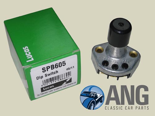 FLOOR MOUNTED HEADLAMP DIP SWITCH ; SERIES I & II &#39;56-&#39;65