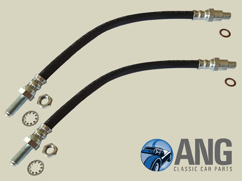 FRONT BRAKE HOSES & FITTINGS (2) ; 100, 100/6 BN1, BN2, BN4 & BN6 &#39;53-&#39;59