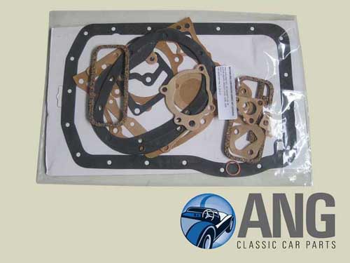 ENGINE BOTTOM END GASKET SET ; WOLSELEY 1500, RILEY 1.5