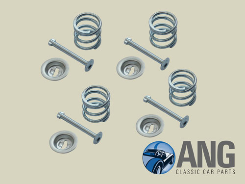 REAR BRAKE SHOES SPRING & PIN KIT ; JENSEN HEALEY GT '75-'76 (LOCKHEED BRAKES)