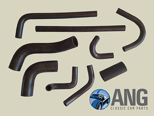 WATER COOLING RADIATOR HOSE KIT ; TR6 &#39;69-&#39;71 (CARBURETTOR MODEL)
