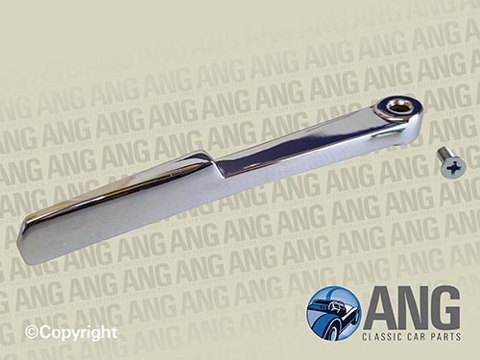 HOOD, SOFT TOP CHROME HANDLE & SCREW ; TR6