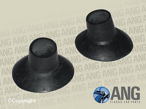 FRONT & REAR BUMPER IRON SEALING GROMMETS (2) ; SPRITE & MIDGET (1961-1974)
