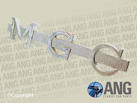 CHROME &#39;MGC&#39; SCRIPT BADGE ; MGC ROADSTER