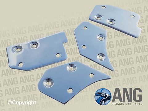 DOOR CAPPING END FINISHERS (STAINLESS STEEL) ; MGB-GT, MGB-GT V8