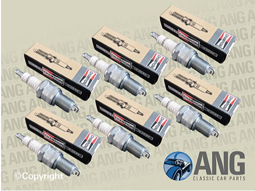 CHAMPION N12YC SPARK PLUGS (6) ; MkII 240, 340, 3.4, 3.8, 240, 340, S-TYPE