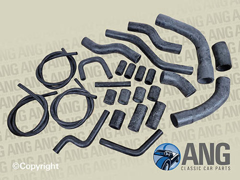 RADIATOR WATER COOLING HOSES KIT ; E-TYPE V12