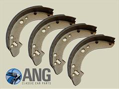 REAR BRAKE SHOE SET (4) ; STAG MkI & II