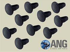 BOOT TRIM PANELS FITTING CLIPS x 10 (UNIPART) ; TR7, TR8