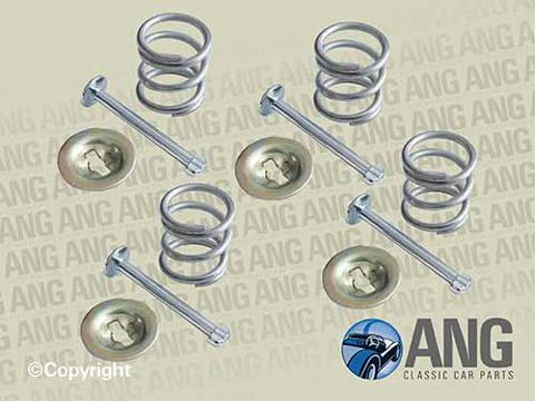 REAR BRAKE SHOES SPRING & PIN KIT ; JENSEN HEALEY GT &#39;75-&#39;76 (LOCKHEED BRAKES)
