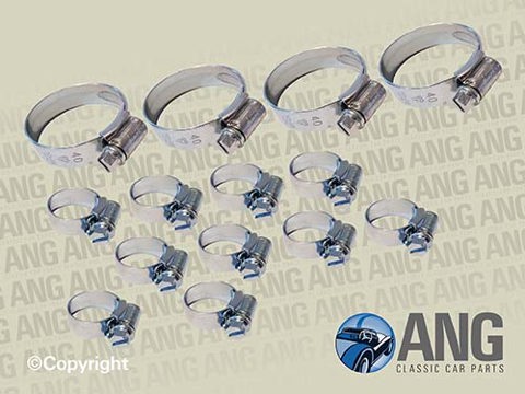 RADIATOR HOSES CLIPS KIT ; SPITFIRE 