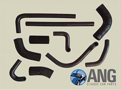 WATER COOLING, RADIATOR HOSE KIT ; TR6 '72-'74 (CARBURETTOR MODEL)