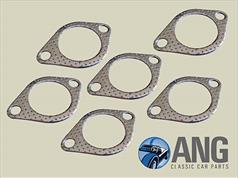 EXHAUST MANIFOLD GASKETS x 6 ; SCIMITAR 3.0 GTE &#39;67-&#39;80