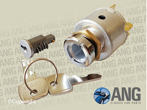 IGNITION SWITCH, BARREL & 2 KEYS ; SPITFIRE MkI, II & EARLY III (1962-1968)