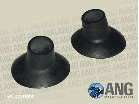 BUMPER IRON SEALING GROMMETS (FRONT OR REAR) x 2 ; MGA