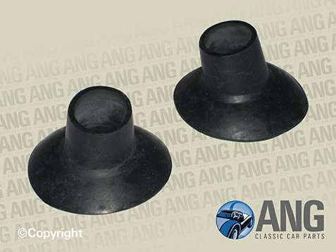 FRONT & REAR BUMPER IRON SEALING GROMMETS (2) ; SPRITE & MIDGET (1961-1974)