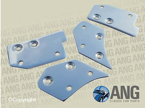 DOOR CAPPING END FINISHERS (STAINLESS STEEL) ; MGB-GT, MGB-GT V8