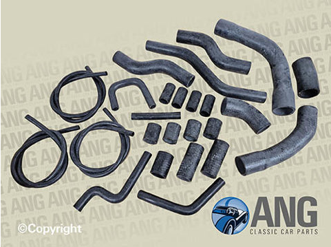 RADIATOR WATER COOLING HOSES KIT ; E-TYPE V12
