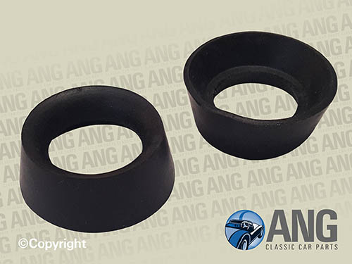 FRONT TRUNNION RUBBER SEALS x 2 ; ELAN, ELAN +2