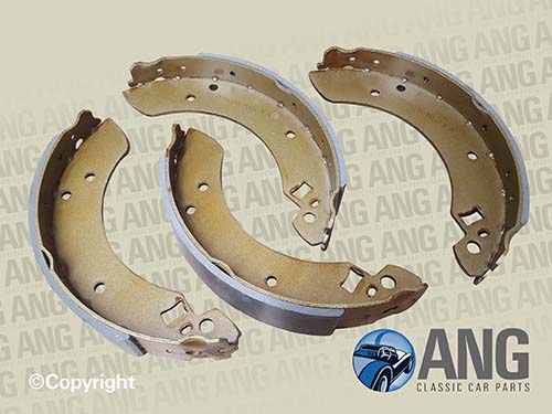 REAR BRAKE SHOES (4) ; ESCORT MkII RS2000, 1300, 1600 GHIA, SPORT