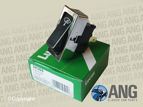 WINDSCREEN WASHER ROCKER SWITCH (LUCAS) ; MAXI 1500, 1750 &#39;73-&#39;78
