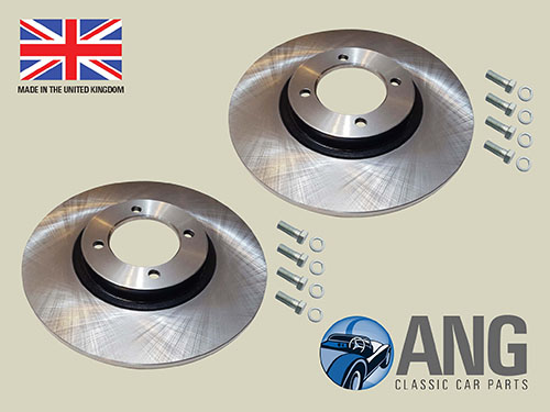 FRONT BRAKE DISCS, BOLTS & WASHERS ; VITESSE 6/1600