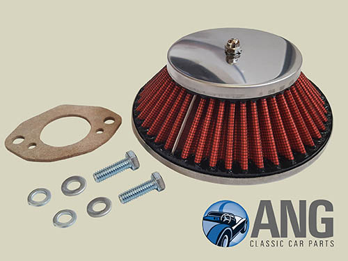 STAINLESS STEEL CONE AIR FILTER & FITTINGS (HS4) ; MARINA 1800, 1800TC