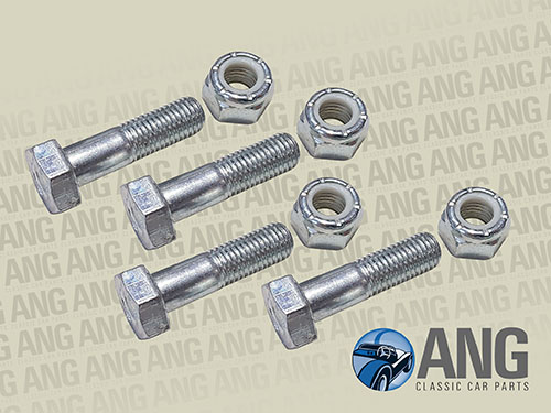 PROPSHAFT FITTING BOLTS & NUTS (4) ; MGB, MGB-GT