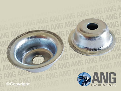 HOOD REAR RETAINER CUP WASHERS x 2 ; MGA ROADSTER