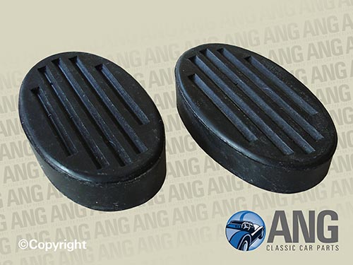 PEDAL RUBBER PADS (BRAKE & CLUTCH) ; MG TD, TF '50-'55