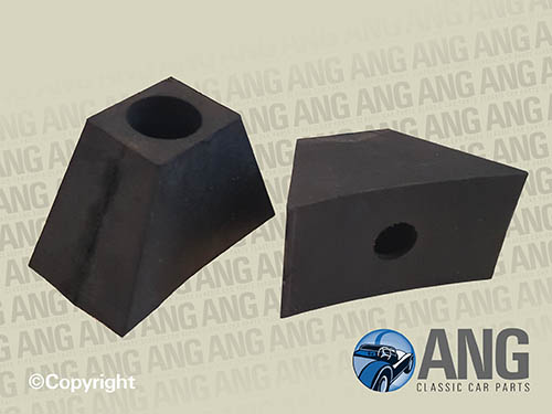 BONNET BUFFER RUBBERS (2) ; &#39;FROGEYE&#39; SPRITE Mk1