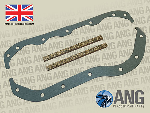 ENGINE OIL SUMP GASKET SET ; MORRIS MINOR SERIES II, MORRIS 1000