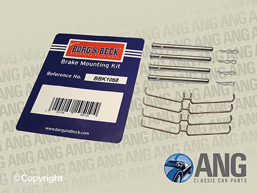 BRAKE PAD FITTING KIT (1/4" PINS) ; AUSTIN, MORRIS 1800/2200, 18/85 >'72