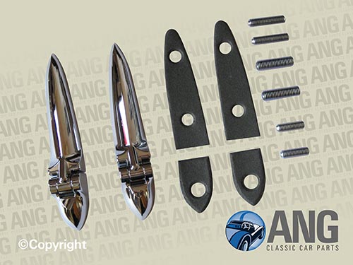 BOOT CHROME HINGES KIT ; SPITFIRE MkI-III (1962-1970)