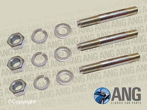 THERMOSTAT HOUSING STUD & NUT KIT ; MIDGET & SPRITE 1968-1974 (CROSSFLOW RAD)