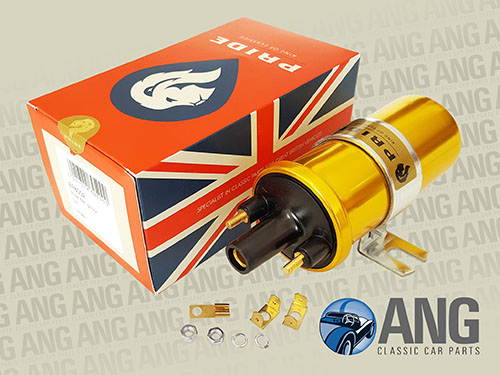 GOLD SPORTS IGNITION COIL (12v) ; E-TYPE SERIES I & II