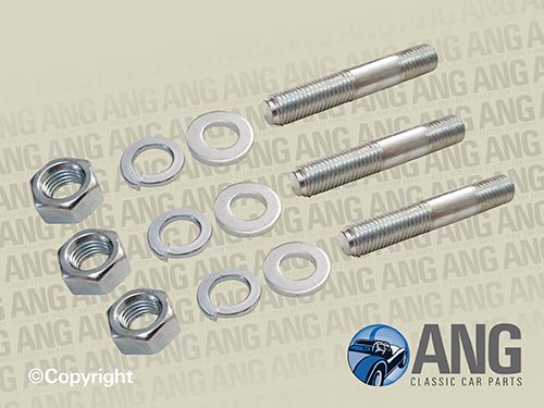 THERMOSTAT HOUSING STUDS & NUTS KIT ; 100-6, 3000 MkI, II & III