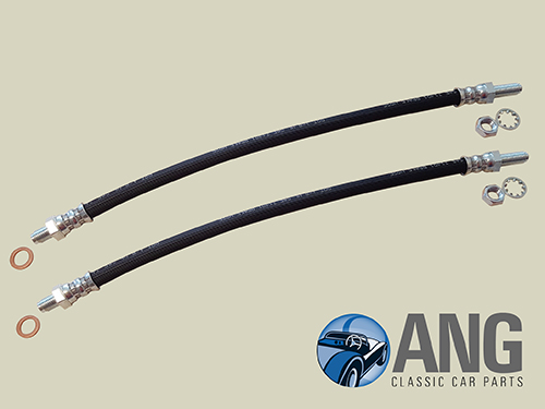 FRONT BRAKE HOSES & FITTINGS ; MGB, MGB-GT '62-'78 (SINGLE LINE BRAKE)