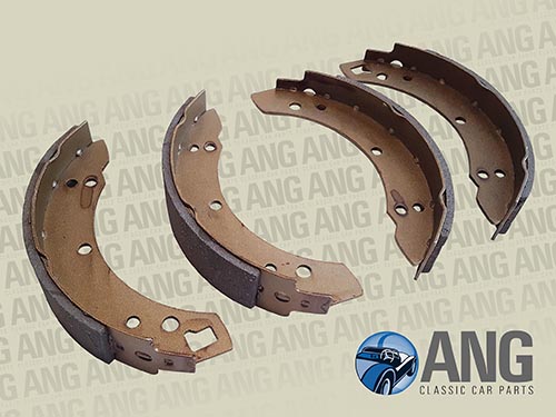 BRAKE SHOES (REAR) ; MARINA 1300 &#39;71-&#39;74, MARINA 1800 &#39;71-&#39;72 (SELF ADJUSTING BRAKES)