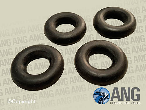 EXHAUST MOUNTING RUBBER RINGS x 4 ; E-TYPE 5.3 V12 SERIES 3