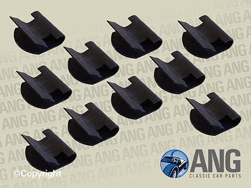 SEAT COVER EDGE TO FRAME FITTING CLIPS x 10 ; MARINA & ITAL