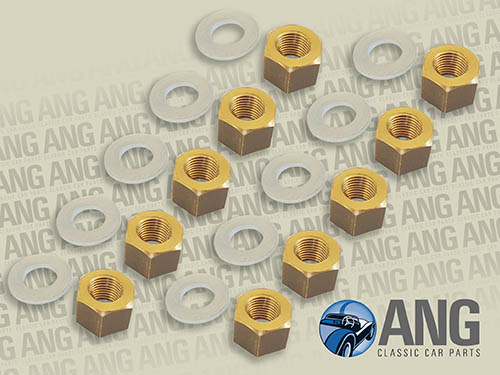 EXHAUST, INLET MANIFOLD BRASS NUTS & WASHERS KIT ; GT6 MkI, II & III