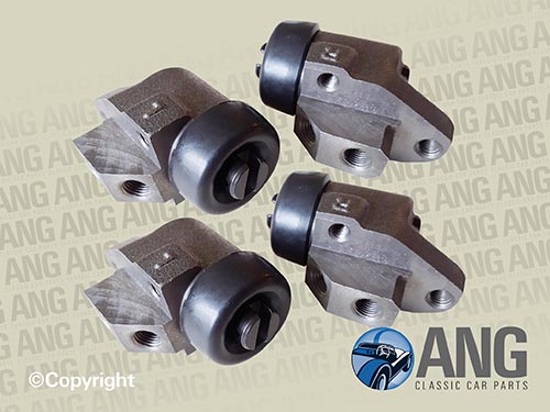 FRONT WHEEL CYLINDERS x 4 ; RELIANT KITTEN 850 &#39;75-&#39;78