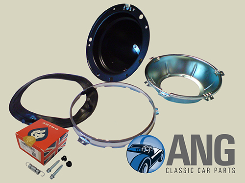 7 Headlight Headlamp to Bowl to Body Seal Rubber Gasket x 2 
