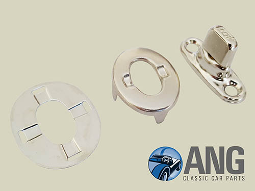 TONNEAU COVER TURN BUTTON, EYELET & BACKPLATE KIT ; MGA ROADSTER