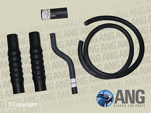 RUBBER WATER HOSE KIT ; MGB, MGB-GT (1962-1967)