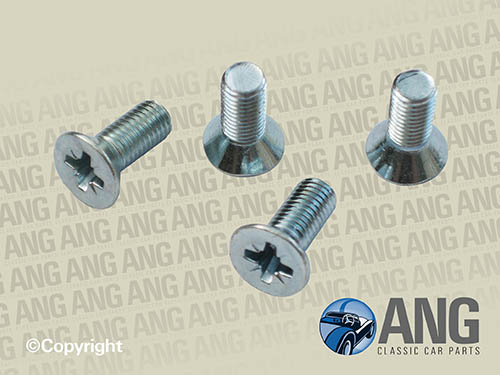 BRAKE DRUM SECURING SCREWS (SET OF 4) ; MGA