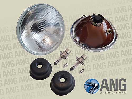 H4 7&quot; HALOGEN HEADLAMPS & BULBS ; MORRIS MARINA 1300, 1700 (1978-1980)